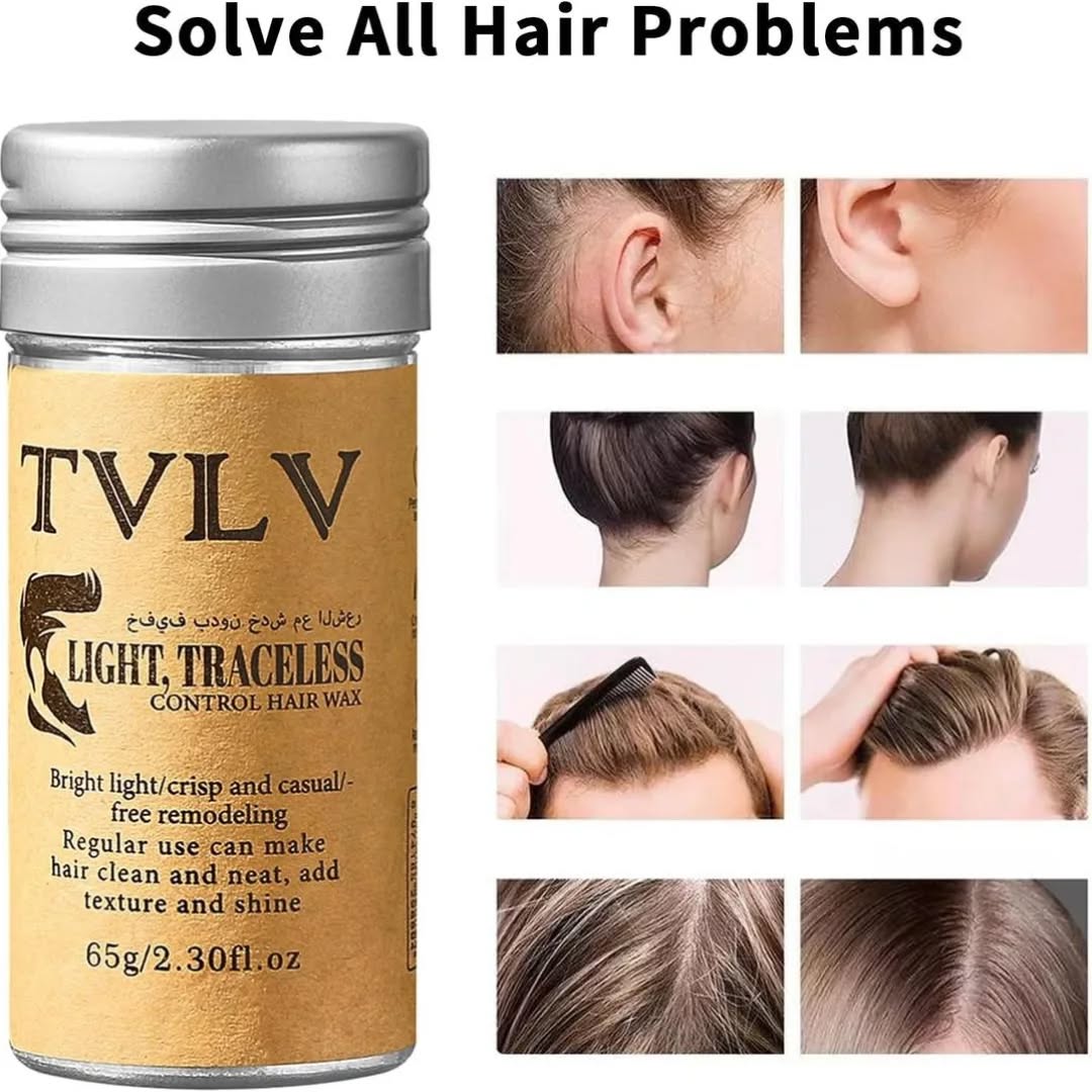 Frizz Control Hair Wax Stick - Glossy Finish for All Hair Types